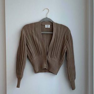 Aritzia Beige Cardigan